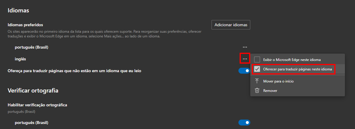 Utilizar Microsoft Tradutor no Microsoft Edge browser - Suporte da Microsoft